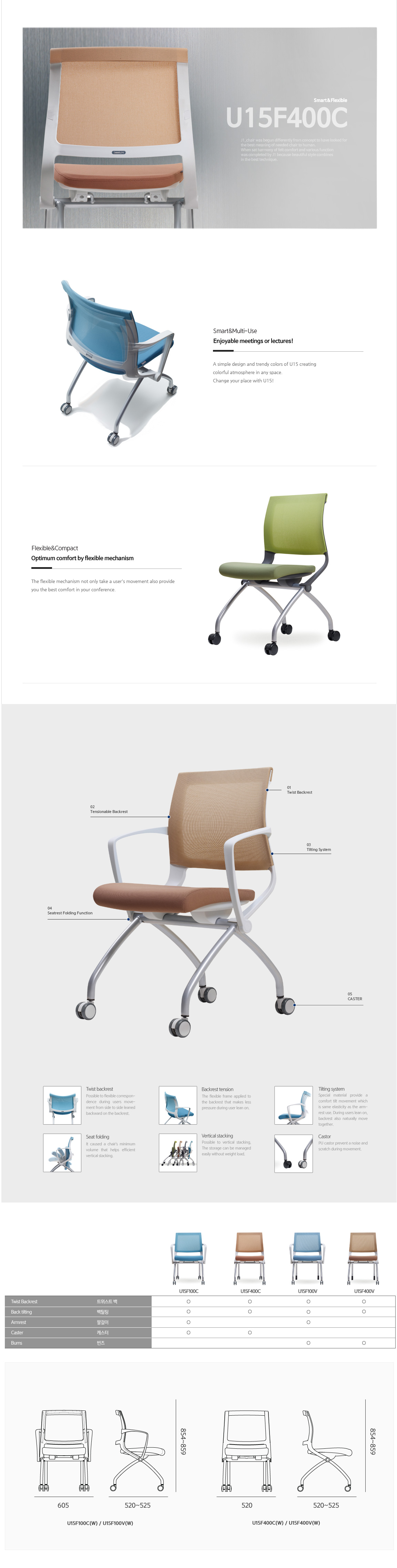 Luxdezine Multipurpose Chairs U15F400C