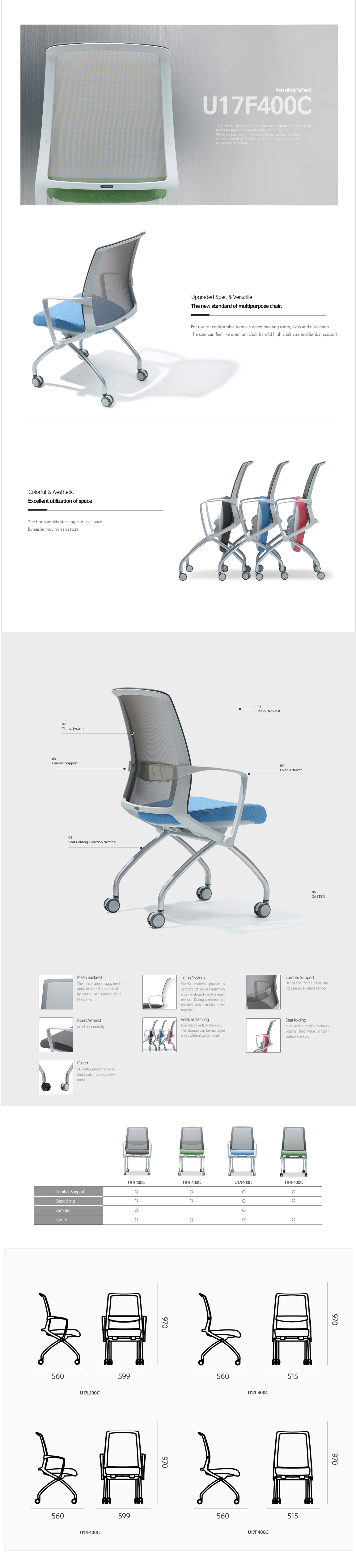 Luxdezine Multipurpose Chairs U17F400C