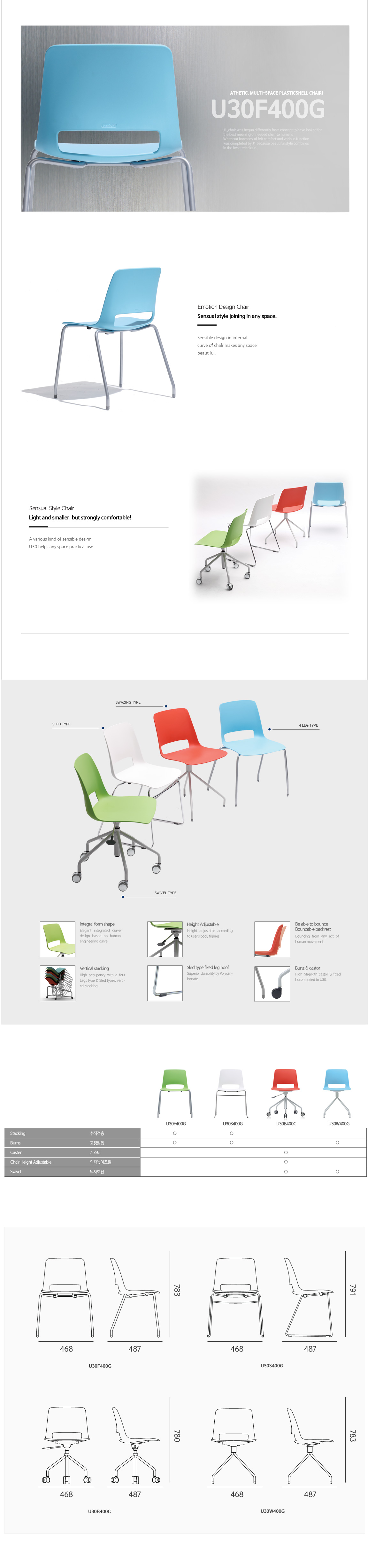 Luxdezine Multipurpose Chairs U30F400