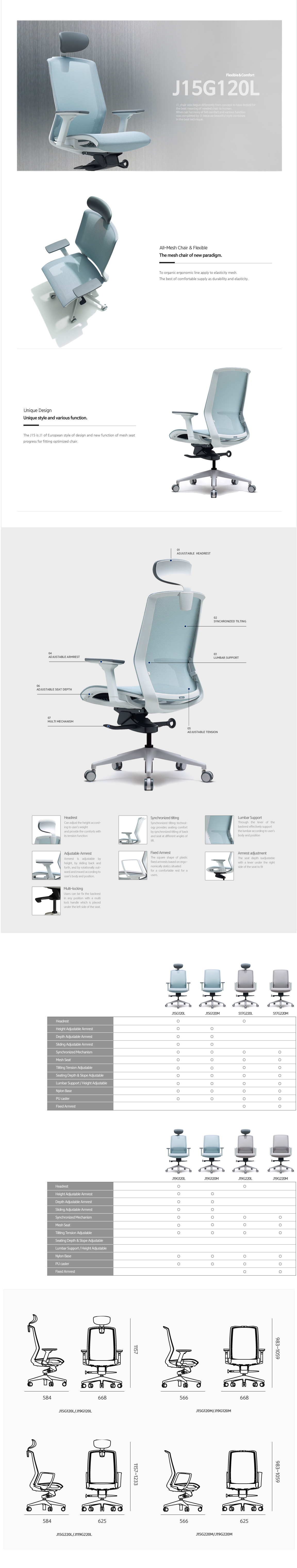 Luxdezine Office Chairs Furniture J15G120L