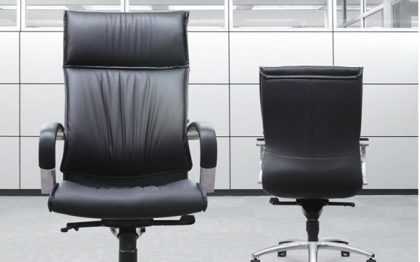 Luxdezine Black 2 Leather Executive Chair