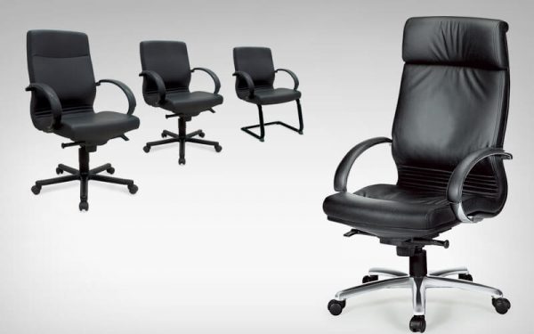 Luxdezine Black 4 Executive Chair Leather