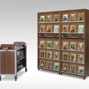 Luxdezine Book Display Shelf Cart Furniture