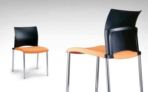 Luxdezube Multi Use Chair Black Orange Silver Metal