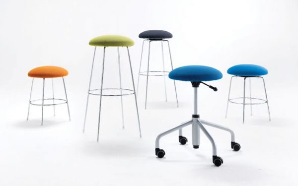 Luxdezine Multi Use Chair Round Blue Violet Green Orange