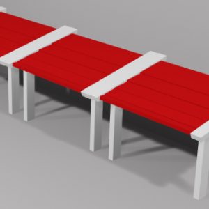 Luxdezine Sky Awning 3D Red White
