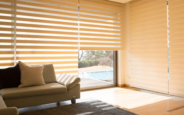 Luxdezine Window Blinds Combi Shades Bedroom White Sunlight