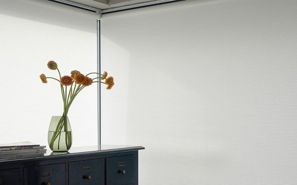 Luxdezine Window Blinds Roll Shades White Noblette Corner